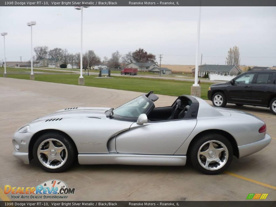 1998 Dodge Viper RT-10 Viper Bright Silver Metallic / Black/Black Photo #8