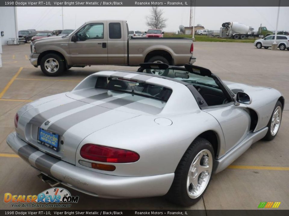 1998 Dodge Viper RT-10 Viper Bright Silver Metallic / Black/Black Photo #13