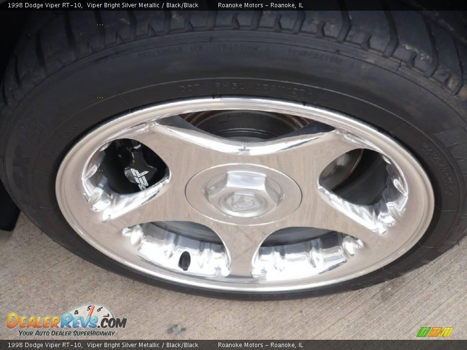 1998 Dodge Viper RT-10 Viper Bright Silver Metallic / Black/Black Photo #15