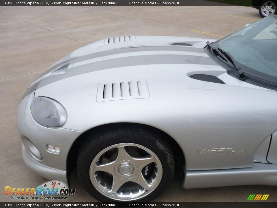 1998 Dodge Viper RT-10 Viper Bright Silver Metallic / Black/Black Photo #19