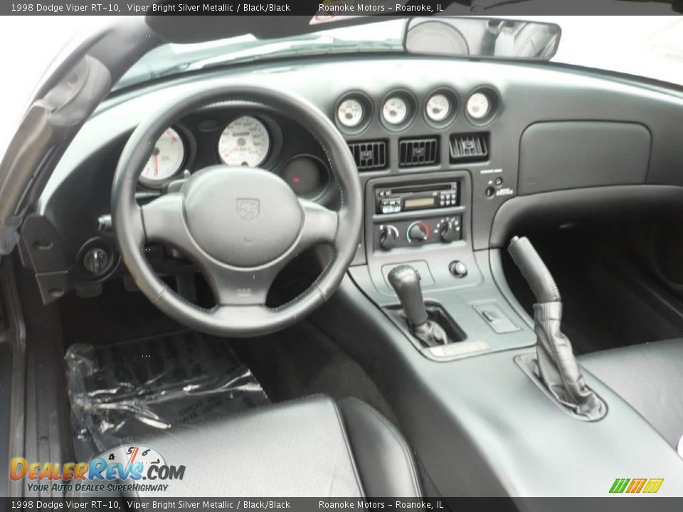 1998 Dodge Viper RT-10 Viper Bright Silver Metallic / Black/Black Photo #24
