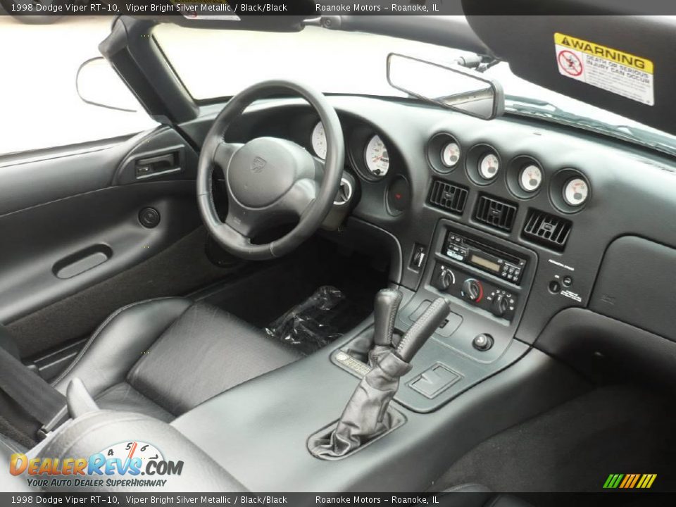 1998 Dodge Viper RT-10 Viper Bright Silver Metallic / Black/Black Photo #26