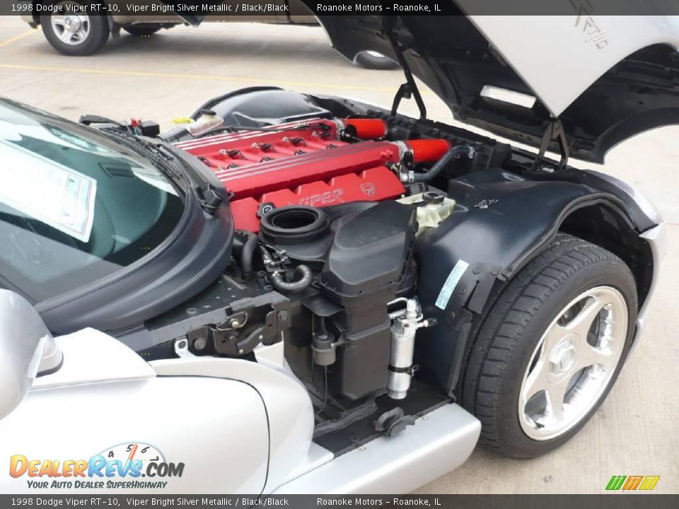 1998 Dodge Viper RT-10 Viper Bright Silver Metallic / Black/Black Photo #33