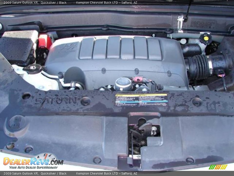 2009 Saturn Outlook XR Quicksilver / Black Photo #9