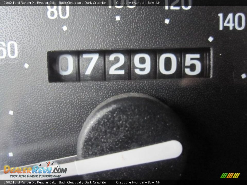 2002 Ford Ranger XL Regular Cab Black Clearcoat / Dark Graphite Photo #7