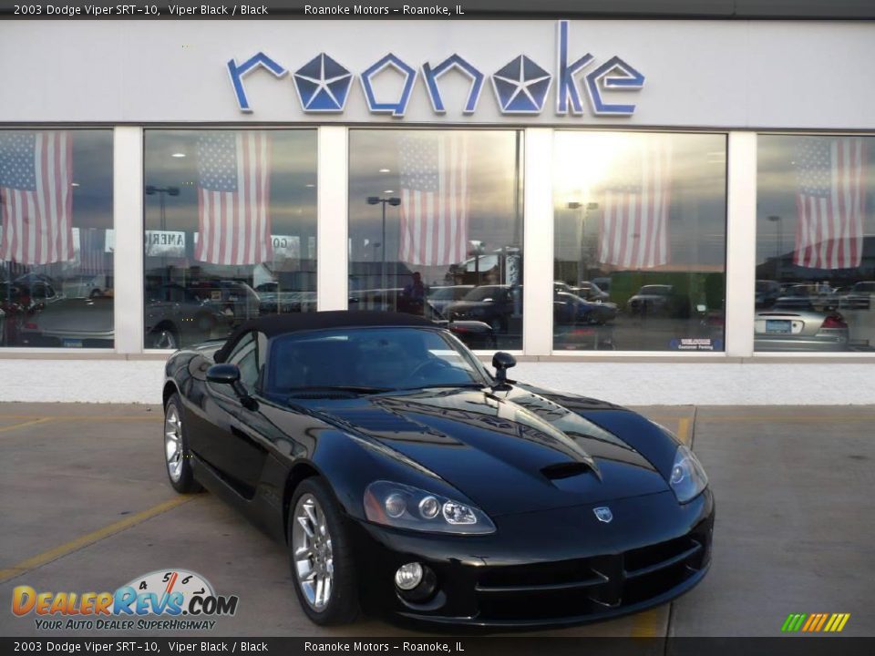 2003 Dodge Viper SRT-10 Viper Black / Black Photo #1