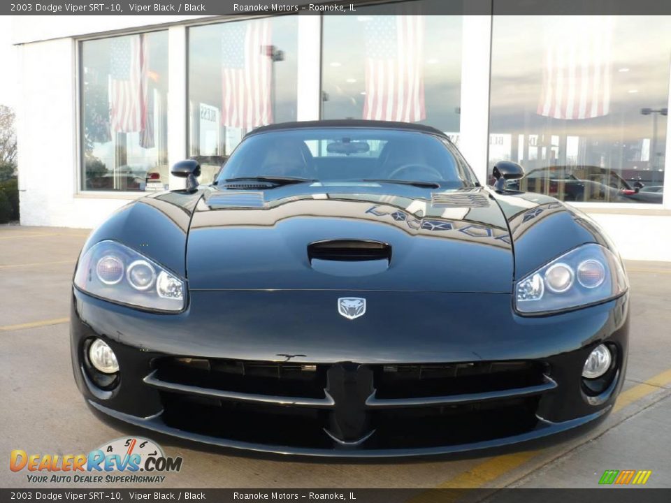 2003 Dodge Viper SRT-10 Viper Black / Black Photo #2