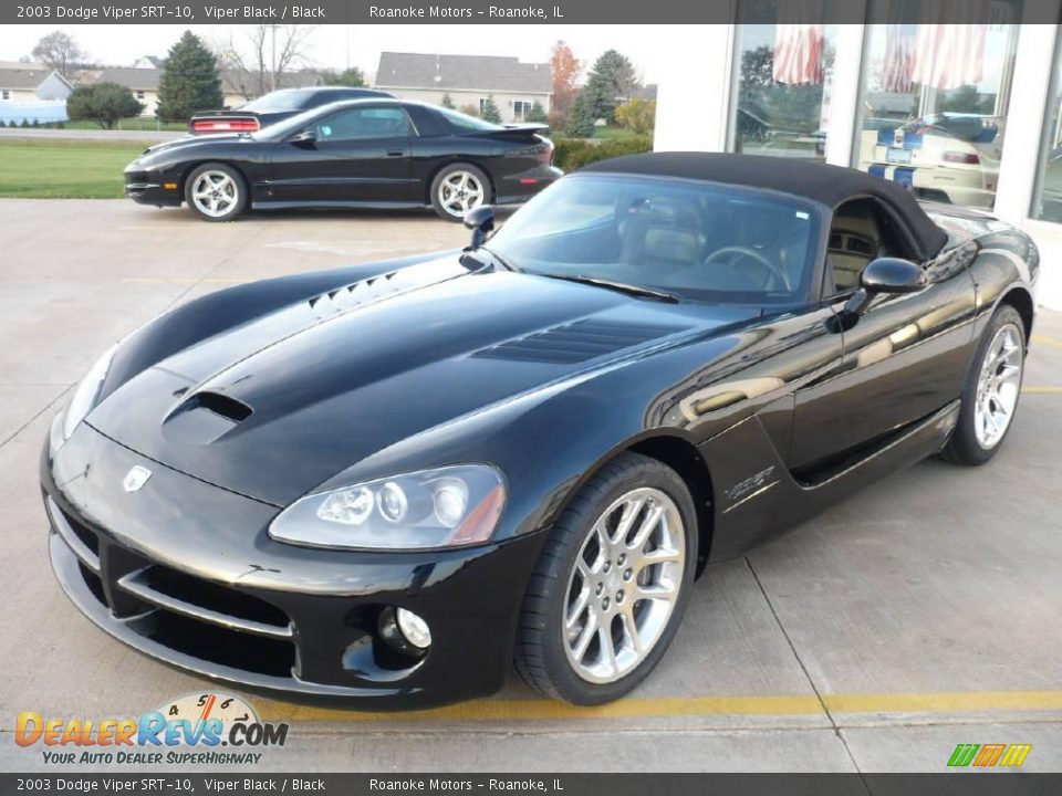 2003 Dodge Viper SRT-10 Viper Black / Black Photo #4