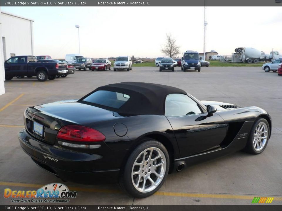 2003 Dodge Viper SRT-10 Viper Black / Black Photo #10