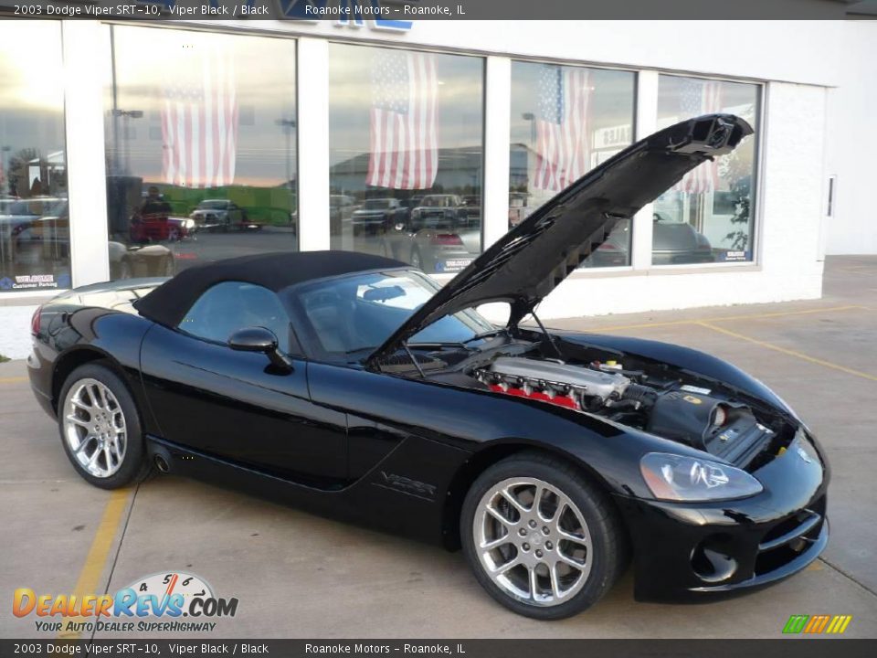 2003 Dodge Viper SRT-10 Viper Black / Black Photo #11