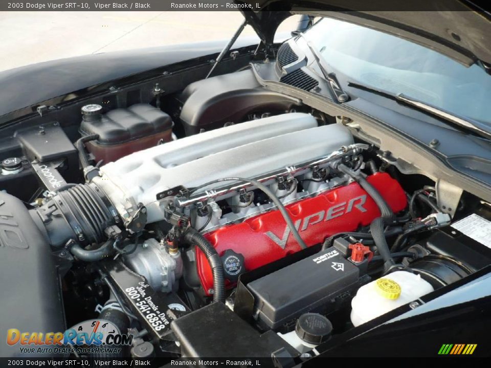 2003 Dodge Viper SRT-10 Viper Black / Black Photo #15