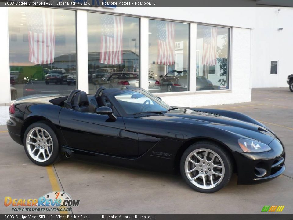 2003 Dodge Viper SRT-10 Viper Black / Black Photo #16