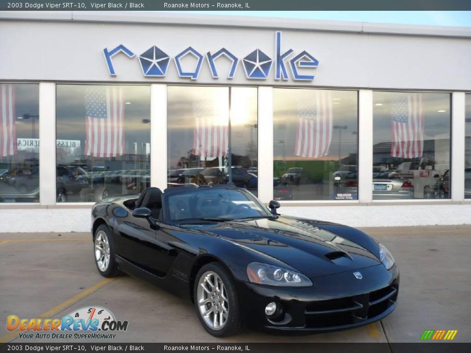 2003 Dodge Viper SRT-10 Viper Black / Black Photo #17