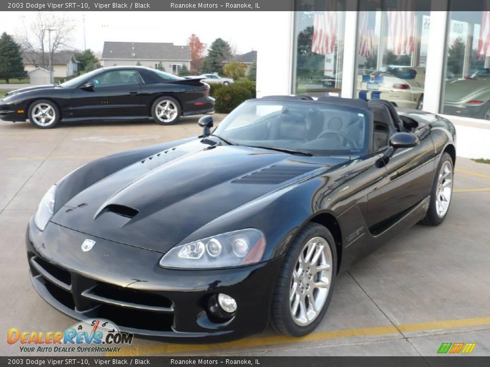 2003 Dodge Viper SRT-10 Viper Black / Black Photo #18