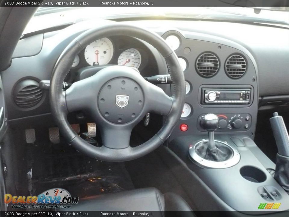 2003 Dodge Viper SRT-10 Viper Black / Black Photo #23
