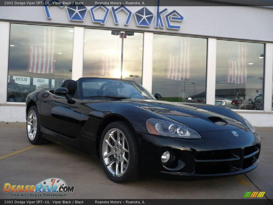 2003 Dodge Viper SRT-10 Viper Black / Black Photo #30
