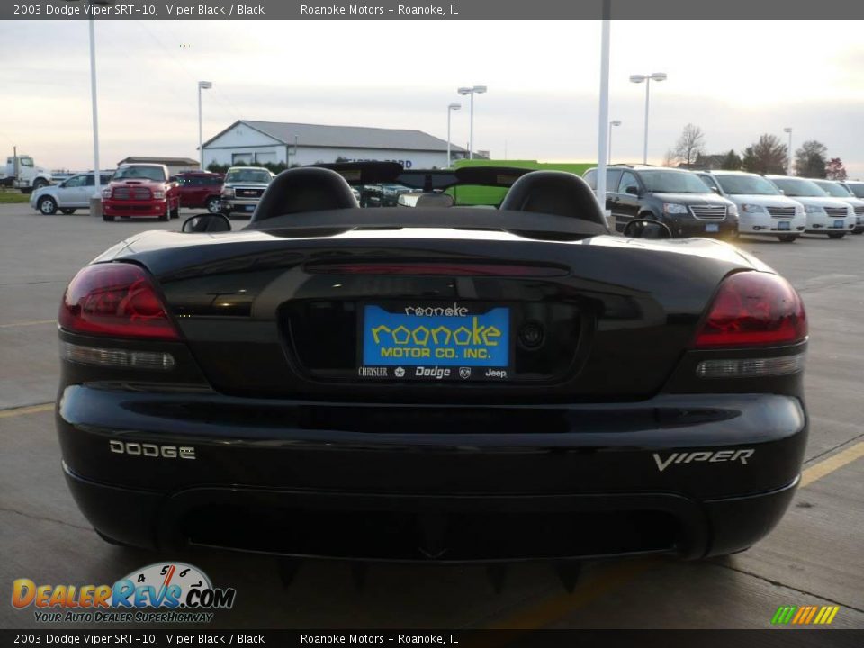 2003 Dodge Viper SRT-10 Viper Black / Black Photo #33