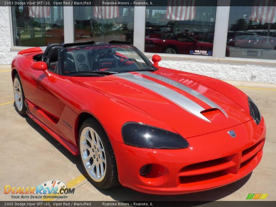 2003 Dodge Viper SRT-10 Viper Red / Black/Red Photo #8
