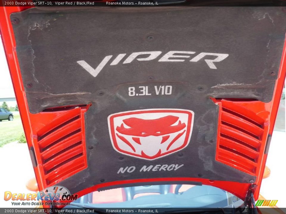 2003 Dodge Viper SRT-10 Viper Red / Black/Red Photo #17