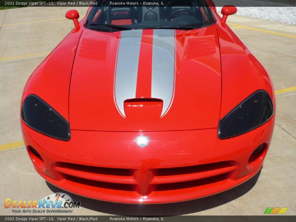 2003 Dodge Viper SRT-10 Viper Red / Black/Red Photo #22