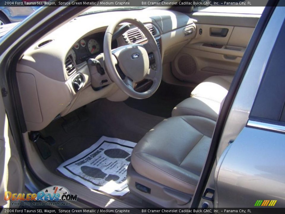 2004 Ford Taurus SEL Wagon Spruce Green Metallic / Medium Graphite Photo #8