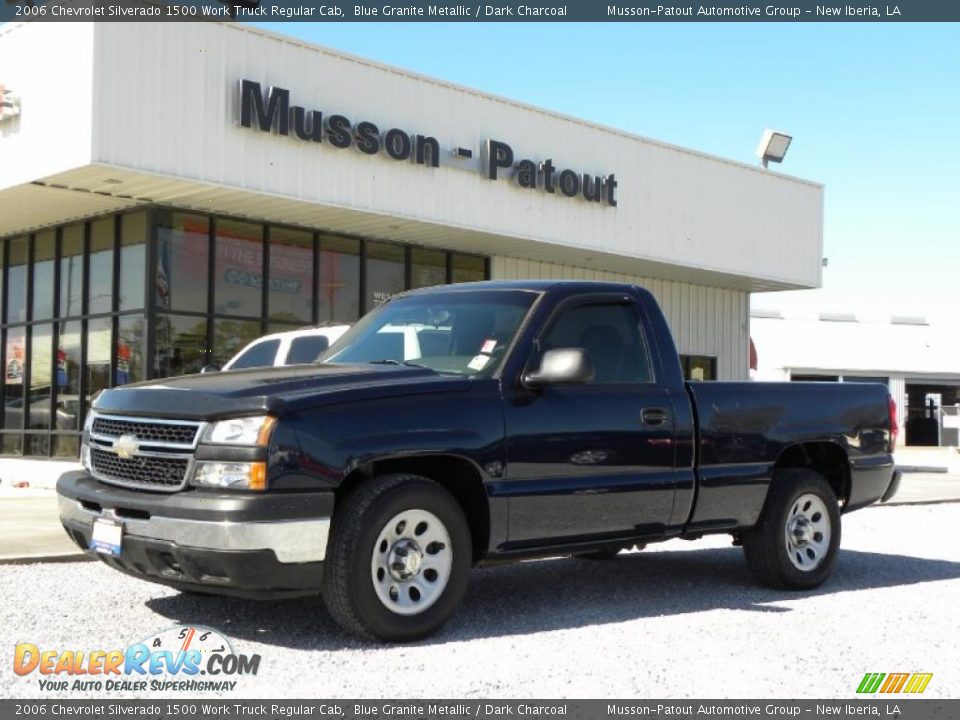 2006 Chevrolet Silverado 1500 Work Truck Regular Cab Blue Granite Metallic / Dark Charcoal Photo #1