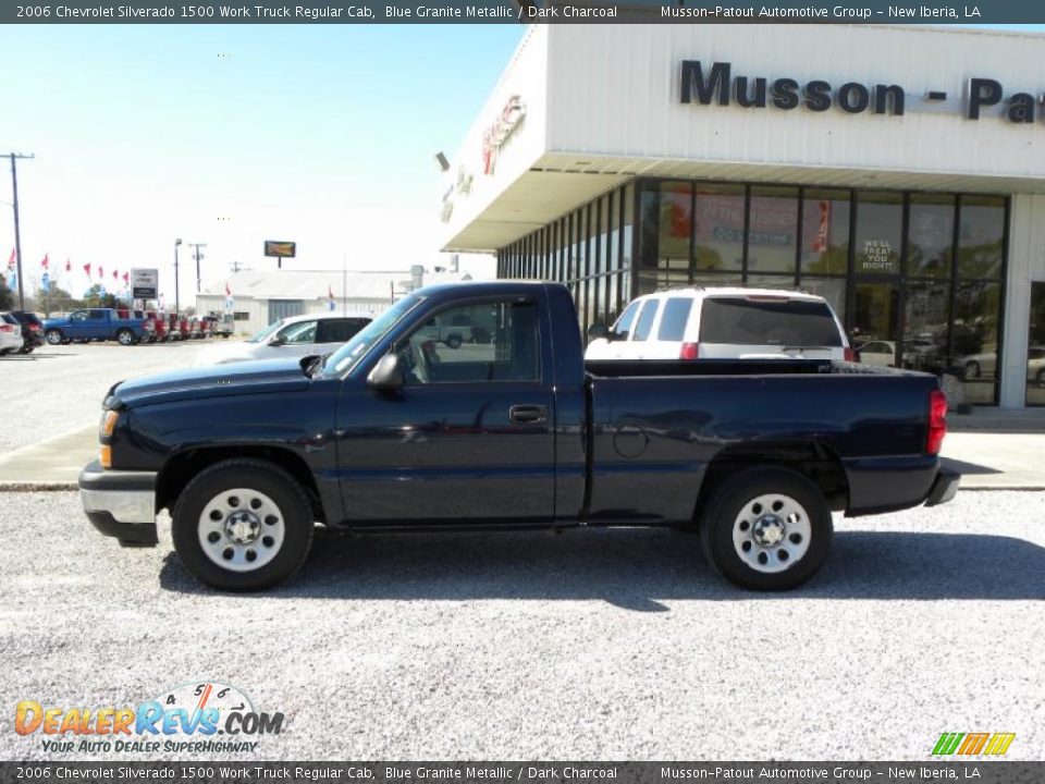 2006 Chevrolet Silverado 1500 Work Truck Regular Cab Blue Granite Metallic / Dark Charcoal Photo #2