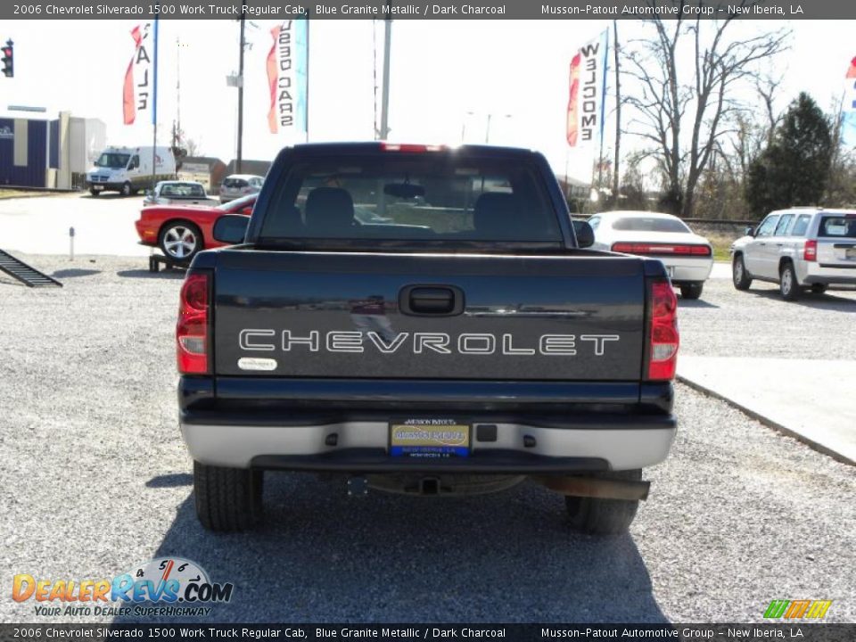 2006 Chevrolet Silverado 1500 Work Truck Regular Cab Blue Granite Metallic / Dark Charcoal Photo #4