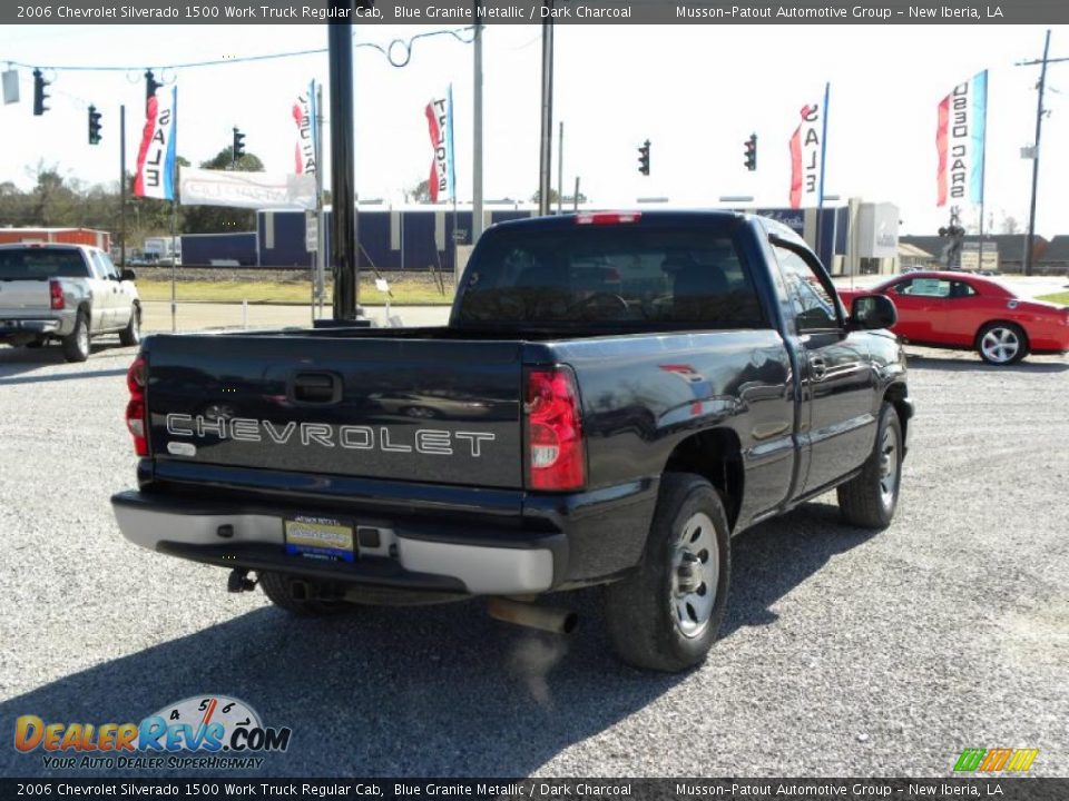 2006 Chevrolet Silverado 1500 Work Truck Regular Cab Blue Granite Metallic / Dark Charcoal Photo #5