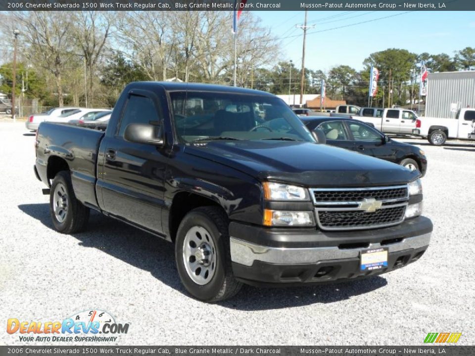 2006 Chevrolet Silverado 1500 Work Truck Regular Cab Blue Granite Metallic / Dark Charcoal Photo #7
