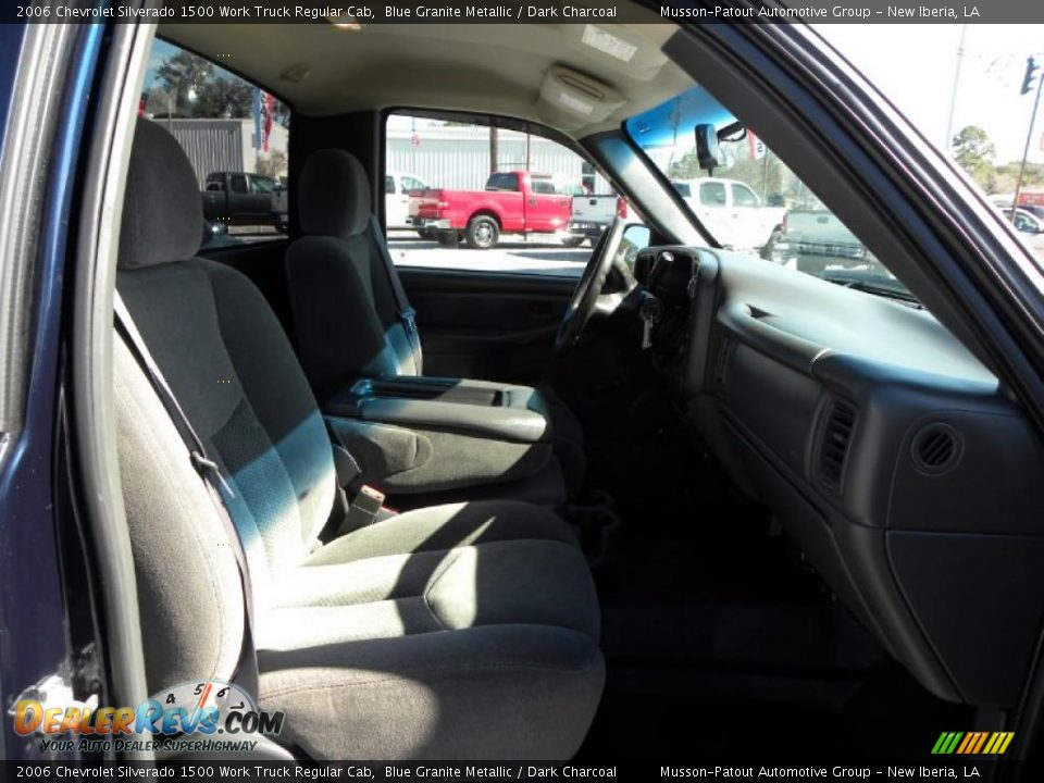 2006 Chevrolet Silverado 1500 Work Truck Regular Cab Blue Granite Metallic / Dark Charcoal Photo #10