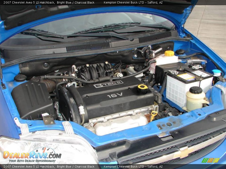 2007 Chevrolet Aveo 5 LS Hatchback Bright Blue / Charcoal Black Photo #14