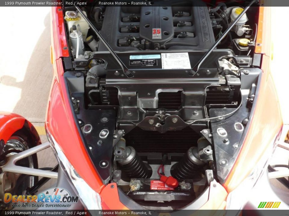 1999 Plymouth Prowler Roadster Red / Agate Photo #36