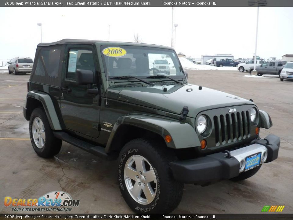 2008 Jeep Wrangler Sahara 4x4 Jeep Green Metallic / Dark Khaki/Medium Khaki Photo #5