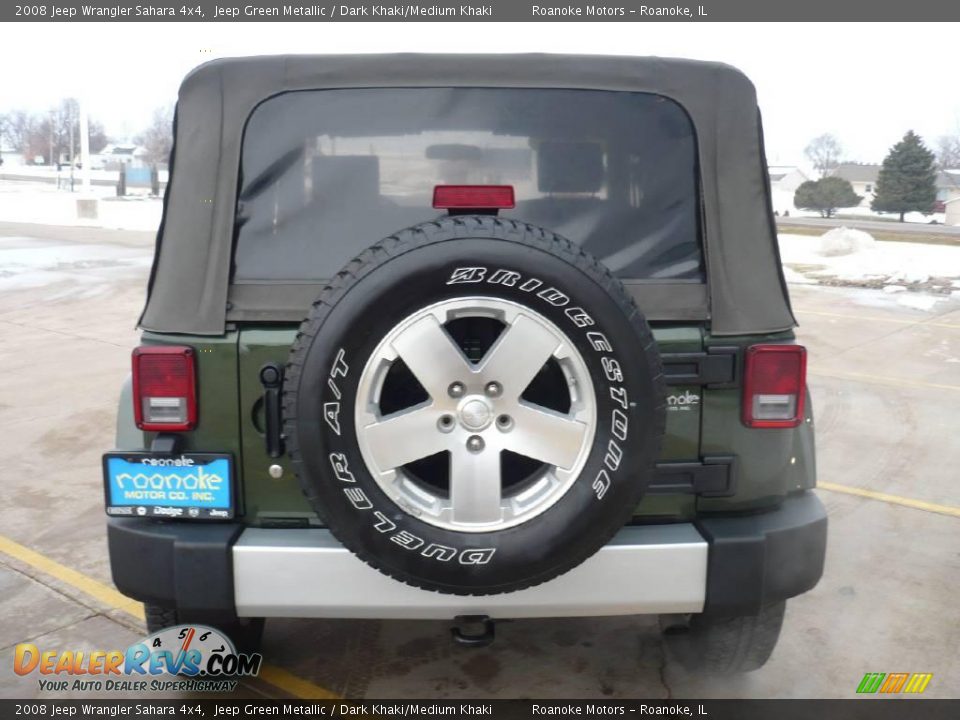 2008 Jeep Wrangler Sahara 4x4 Jeep Green Metallic / Dark Khaki/Medium Khaki Photo #9