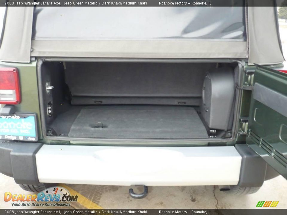 2008 Jeep Wrangler Sahara 4x4 Jeep Green Metallic / Dark Khaki/Medium Khaki Photo #10