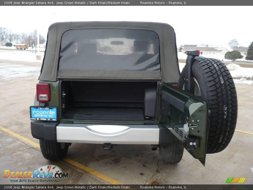 2008 Jeep Wrangler Sahara 4x4 Jeep Green Metallic / Dark Khaki/Medium Khaki Photo #11