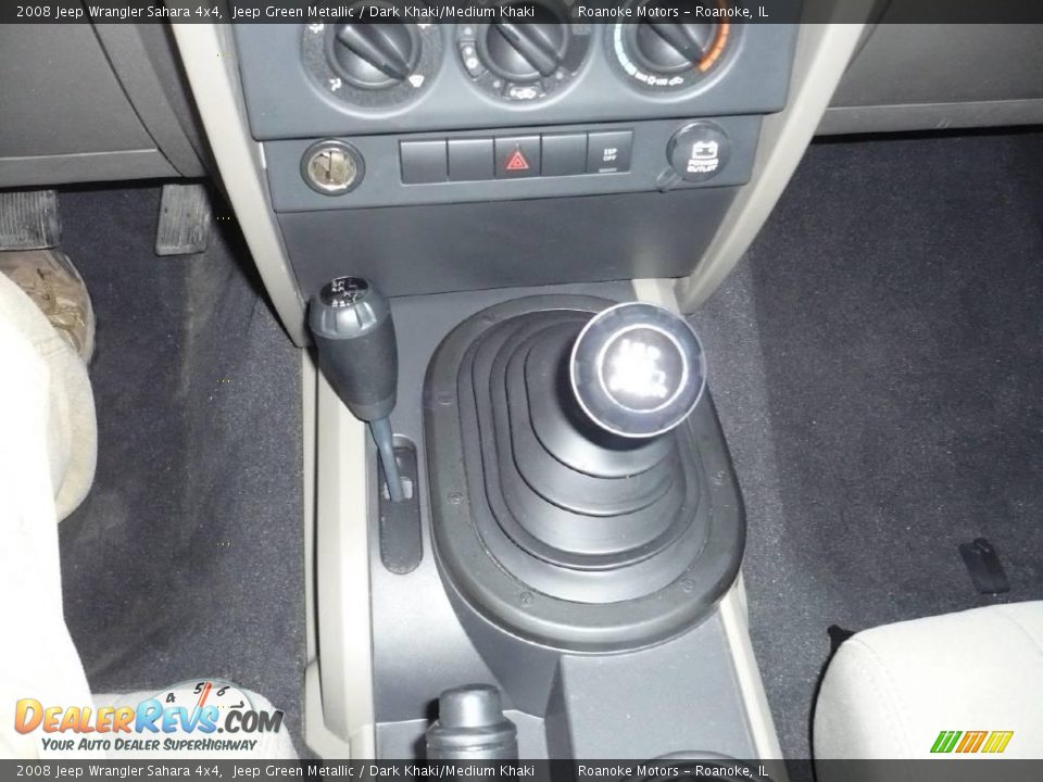 2008 Jeep Wrangler Sahara 4x4 Jeep Green Metallic / Dark Khaki/Medium Khaki Photo #13