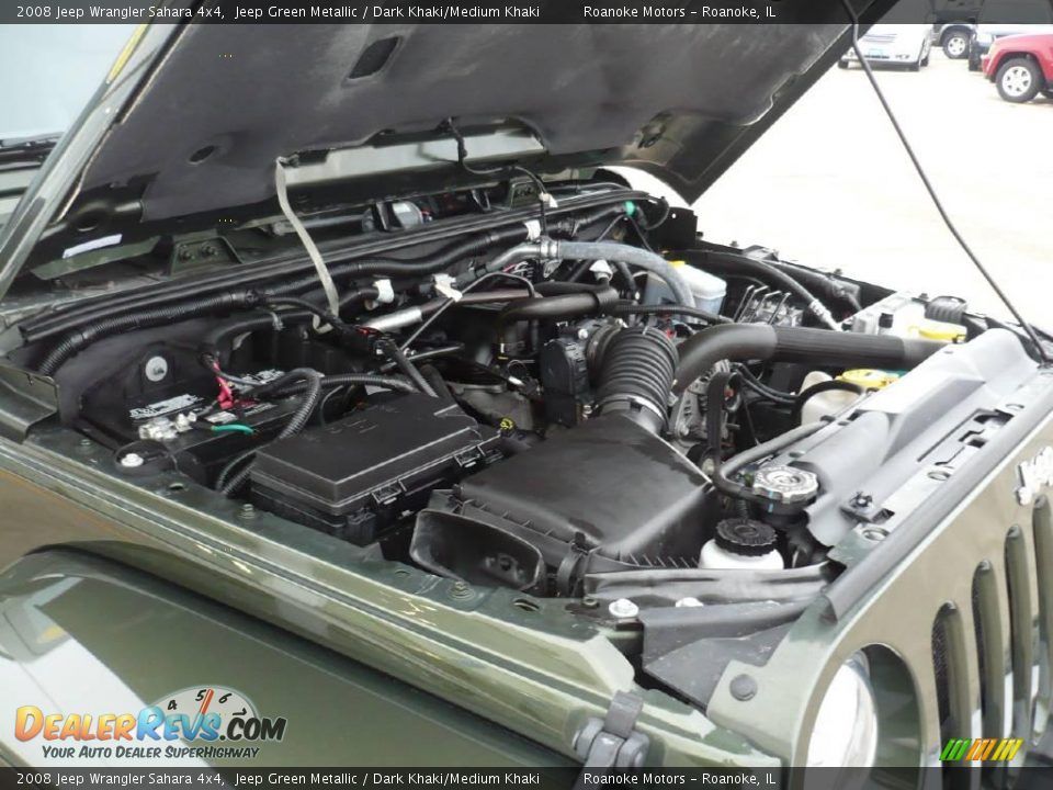 2008 Jeep Wrangler Sahara 4x4 Jeep Green Metallic / Dark Khaki/Medium Khaki Photo #15