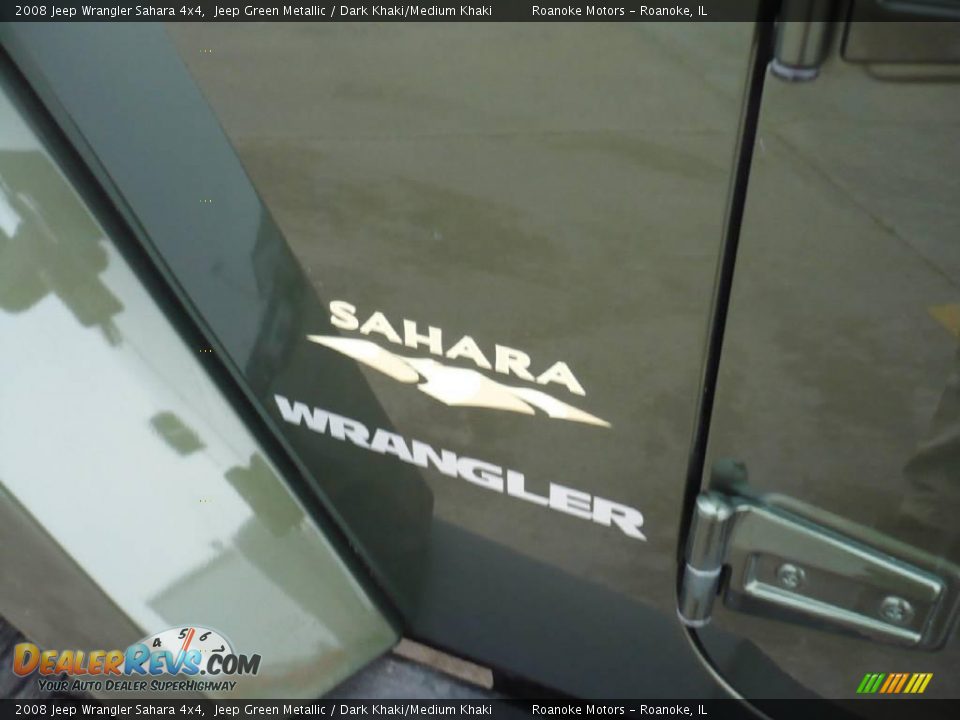 2008 Jeep Wrangler Sahara 4x4 Jeep Green Metallic / Dark Khaki/Medium Khaki Photo #17