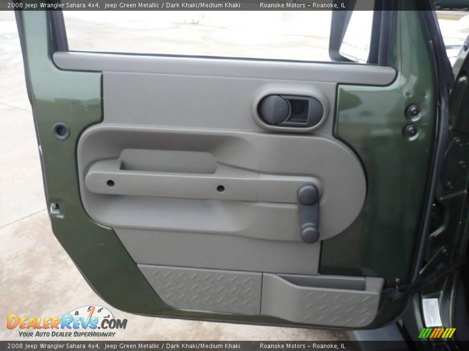 2008 Jeep Wrangler Sahara 4x4 Jeep Green Metallic / Dark Khaki/Medium Khaki Photo #19