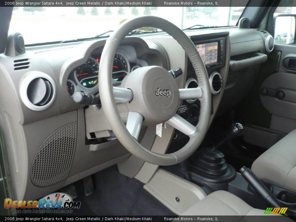 2008 Jeep Wrangler Sahara 4x4 Jeep Green Metallic / Dark Khaki/Medium Khaki Photo #20