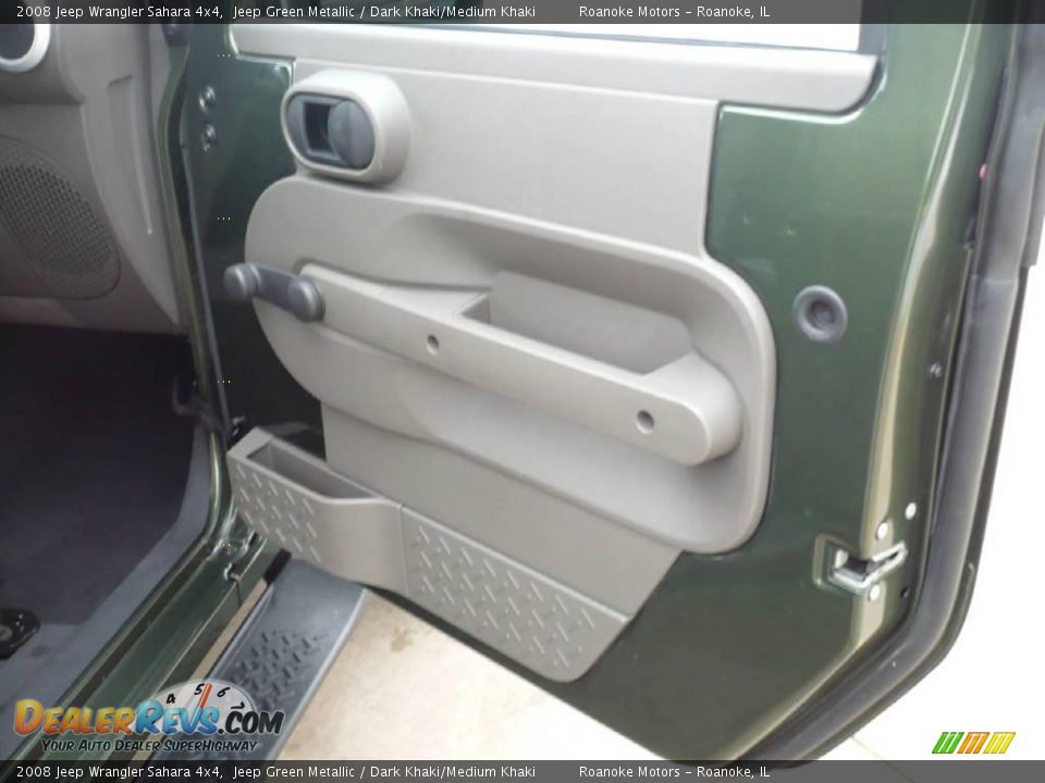2008 Jeep Wrangler Sahara 4x4 Jeep Green Metallic / Dark Khaki/Medium Khaki Photo #22