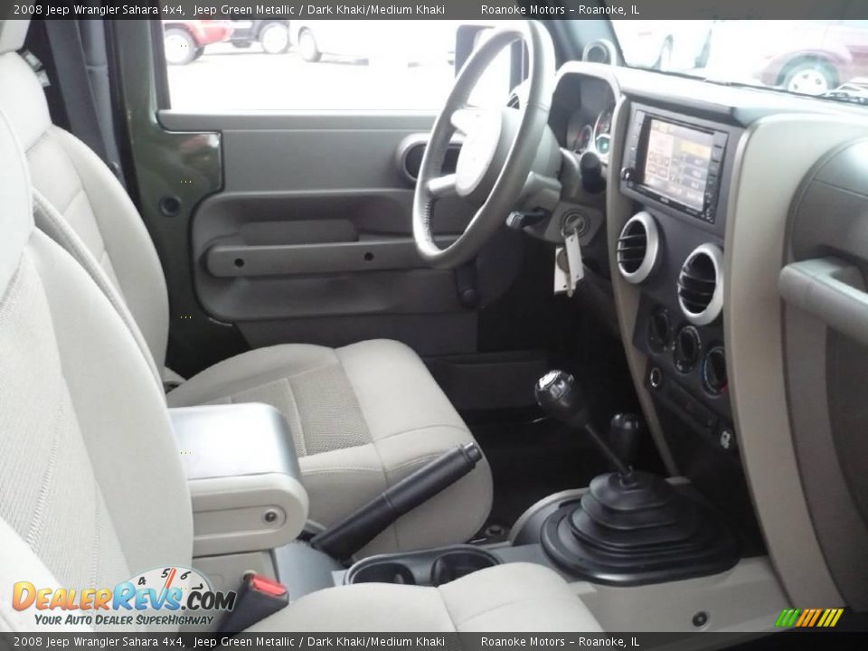 2008 Jeep Wrangler Sahara 4x4 Jeep Green Metallic / Dark Khaki/Medium Khaki Photo #23
