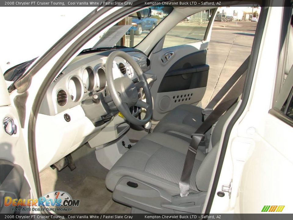 2008 Chrysler PT Cruiser Touring Cool Vanilla White / Pastel Slate Gray Photo #6