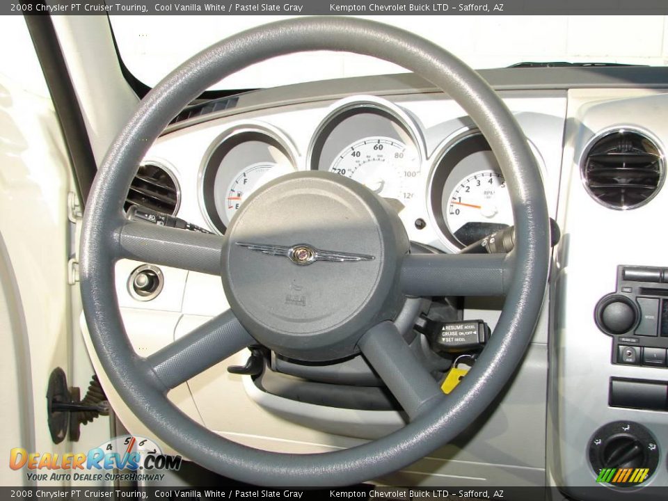 2008 Chrysler PT Cruiser Touring Cool Vanilla White / Pastel Slate Gray Photo #15