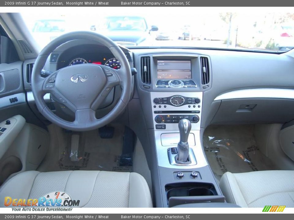 2009 Infiniti G 37 Journey Sedan Moonlight White / Wheat Photo #3