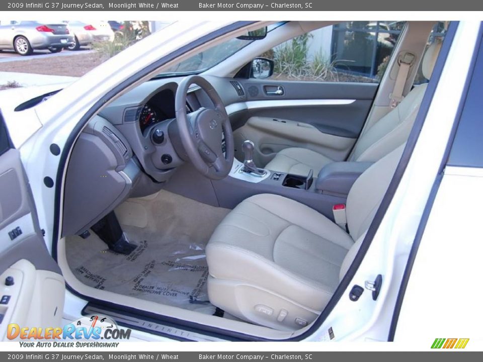 2009 Infiniti G 37 Journey Sedan Moonlight White / Wheat Photo #5