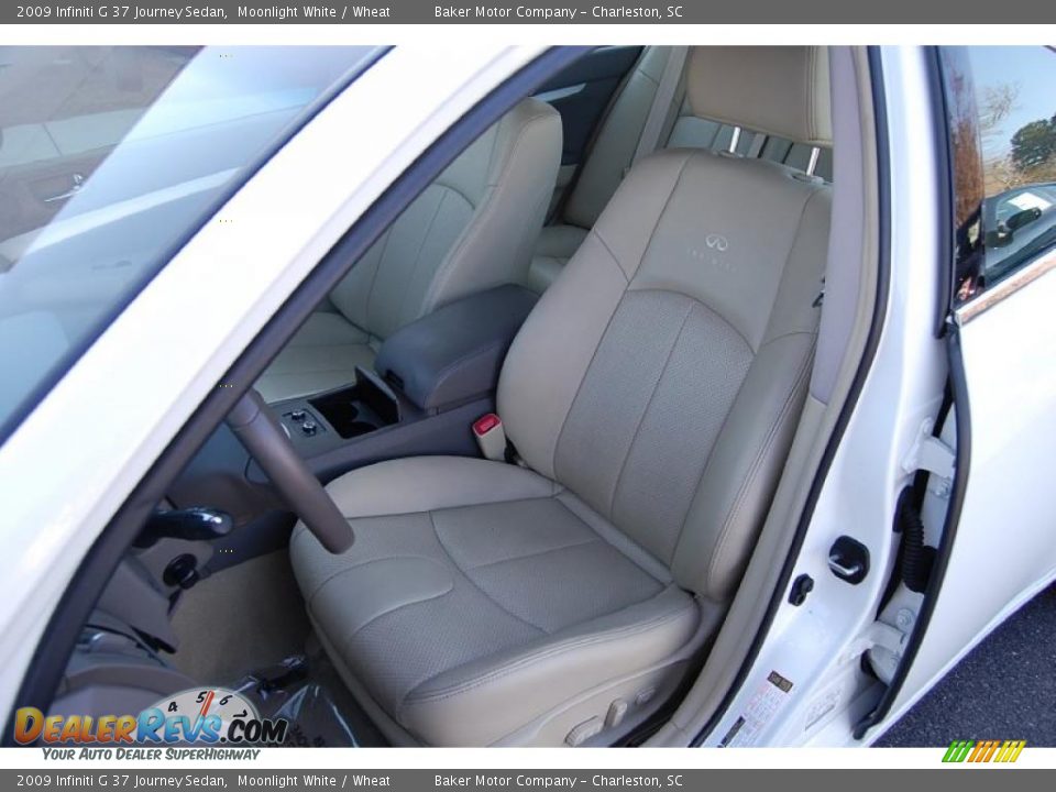 2009 Infiniti G 37 Journey Sedan Moonlight White / Wheat Photo #6