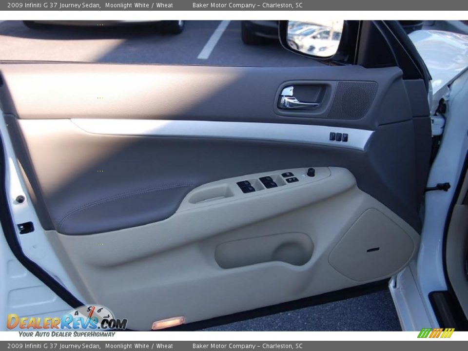 2009 Infiniti G 37 Journey Sedan Moonlight White / Wheat Photo #7